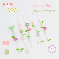 Spring phone charm - Spring phone lanyard