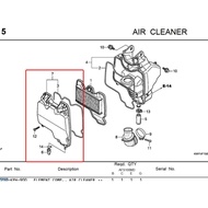 AIR FILTER COVER RS 100 / S 100 / RSX 100 / FU NEO / FU X PETROL - GENUINE ZIN PRODUCTS - 17235KPH70