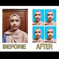 Edit gambar passport / lesen / visa / uitm