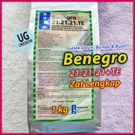 (1kg) Benegro NPK 21-21-21+Te Soluble Fertilizer / Foliar Spray 桥票上等水溶肥叶面肥