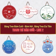 [Wedding Hanging Board 02] Wedding and Engagement Hanging Board - Family Ceremony Hanging Board