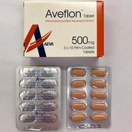 Aveflon Diosmin + Hesperidin 500mg Tablet Daflon Alternative l 10 & 30 Tabs