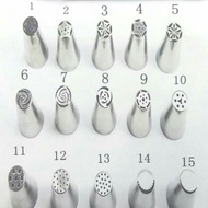 8pc Russian icing nozzle piping nozzle 剂花嘴 kek piping