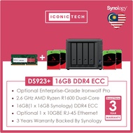 Synology DS923+ 16GB DDR4 ECC IRONWOLF/PRO NAS Enclosure Kits | Optional Pre Configured Nas | On-Sit