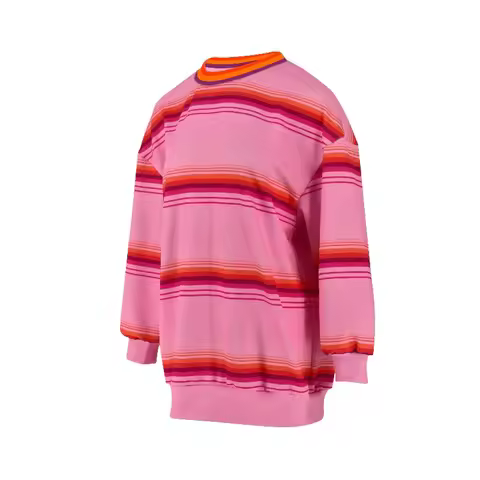 x,3;f\6;h/American TV series Enid Sinclair cosplay costume gradient pink striped sweater children wo