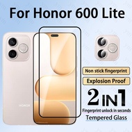 2 in 1 Honor 600 Lite Tempered Glass Screen Protector For Honor 400 X6B X6C X7C X7D X8D X9D X5C Plus
