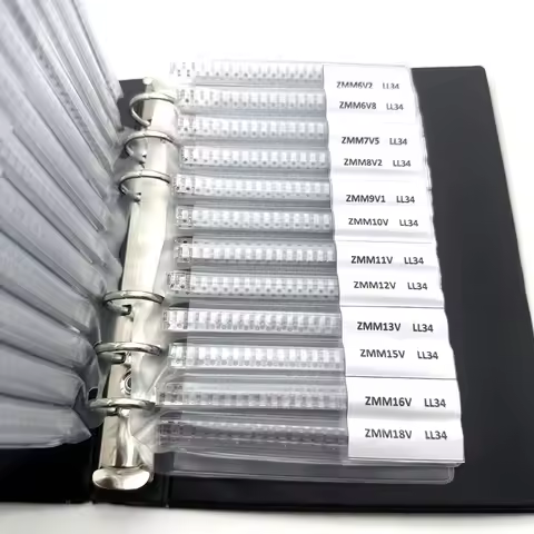 LL34 SMD Zener Diode Book LL4148 1/2W 2v-510v 34Values Package Assorted Kit 0.5W Eries Sample Book C