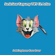 【High quality】For SonicGear Earpump TWS 12 Active Case Couple Cute cartoon Soft Silicone Earphone Case Casing Cover NO.4