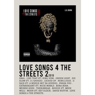 Poster Cover Album Love Songs 4 the Streets 2 by ​Lil Durk for room/wall barber