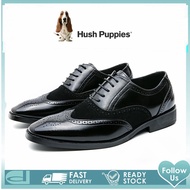 Hush Puppies รองเท้าหนัง รองเท้าทํางาน แบบเป็นทางการ สไตล์เกาหลี สําหรับผู้ชาย ไซซ์ 45 46 47 48TH