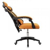 日本熱銷 - 辦公椅電腦椅[黑框橙網][雙靠枕]