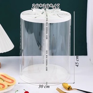 Mica Round Box with Lid and Base for Cakes, Cakes, and Gifts 6-8-10 inches