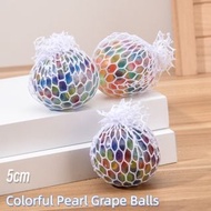 Squishy Ball Stress Relief Toy Squeeze Grape Balls Mesh Squish Ball
