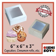 【packing shop] Cupcake box/ Cake box 6x6x3 Packaging (20 Pcs)