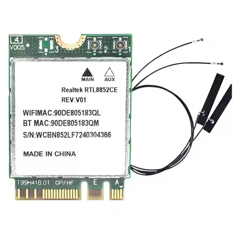 Wifi 6E RTL8852CE M.2 Network Card 5400Mbps Bluetooth 5.4 Wireless Wifi Adapter With Antennas