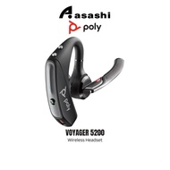 Poly Voyager 5200 Wireless Headset (7S431AA) - Up to 7 Hours Talk Time, Noise Cancelling- 4 Micropho