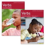Verb Flash Cards Volume 1 and 2 | 80 Action Language Builder Picture Cards | ESL Teaching Materials 