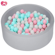 Baby Ball Pool Portable Children Ball Pit Soft Sponge Round Ball Pit Folding Ball Pool with Removabl