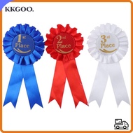 KKGOO Rosette Ribbon, Blue,Red,White Recognition Ribbons Ribbon Award Set, Award Ribbons Honorable R