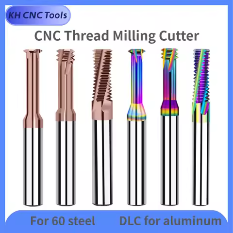 KH Carbide Single Tooth Thread Milling Cutter 1 3 Full Tooth M1.2 M1.6 M2 M2.5 M3 M4 M5 M6 M8 M10 M1