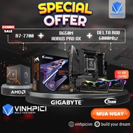 AMD COMBO Computer Set (R7 7700 + B650M AORUS PRO AX + DELTA RGB 6000MHz 32GB 16GBx2