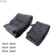 PERRY1 Bike Inner Tube, Butyl Rubber AV Valve Beach Bicycle Tube, Bicycle Accessories 20/24/26 Inch 