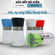 Glass pepper grinder, pepper grinder jar