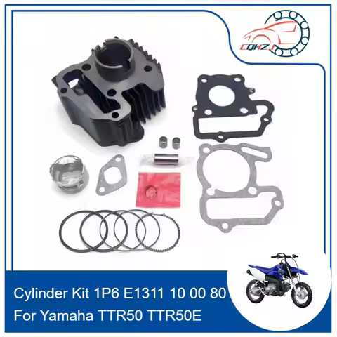 CQHZJ Cylinder Kit With Cylinder Barrel Piston Gasket OEM Parts 1P6 E1311 10 00 80 For Yamaha TTR50 