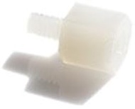 Nylon 6/6 Male-Female Standoff 6-32 2" Body Length, 1/4" Male & Female Thread Lengths, White (Pack o