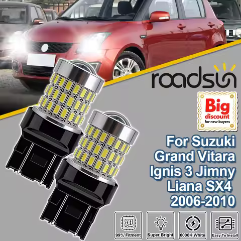 Roadsun W21/5W 7443 T20 For Suzuki Grand Vitara Ignis 3 Jimny Liana SX4 2006-2010 Projector Lens LED
