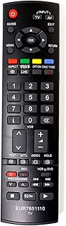 VINABTY EUR7651110 Replacement Remote Control Compatible with Panasonic Plasma Viera TV TH-37PV7P/F 