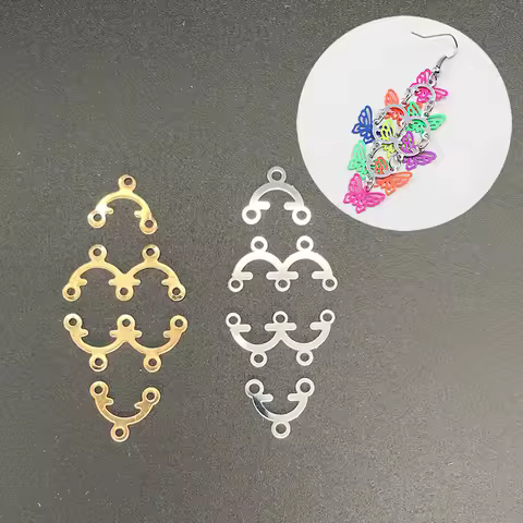 50pcs Nine Piece Earring Connectors for Handmade Earrings Making Accessories C228 C229 C4150