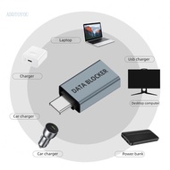 【3C】 Portable USB Type C Data Blocking Charging Prevents Hacking Aluminum Housing Universal Compatib