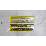 MESIN Corolla cross emblem Corolla cross black chrome hood emblem