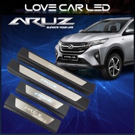 Perodua Aruz Side Steel Plate/Door Side Step With Led Blue 4PCS