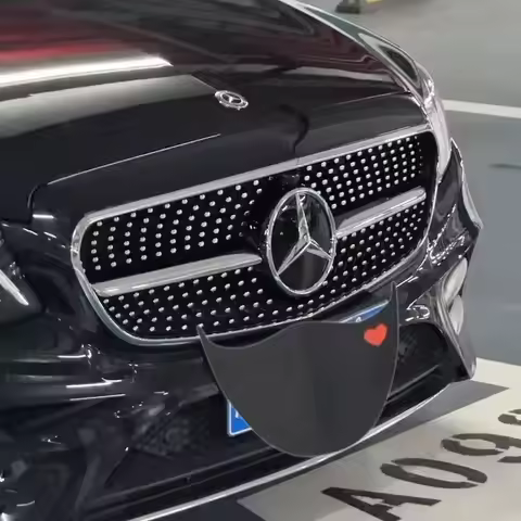 3D Star Badge Car Grill Emblem Front Logo for Mercedes Benz W204 W205 W213 X253 a B C E S CLA GLB GL