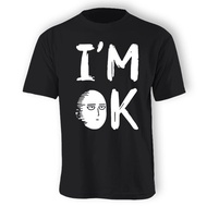 READY STOCK S-5XL Saitama "OK" Graphic T-Shirt Men Unisex Fashion Short Sleeve T-shirts 100% Cotton 