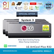 81Aircon【LG】R32 ARTCOOL Plus Series - System 3 ( 5 Ticks ) Wifi Built-In