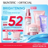 SKINTIFIC 4PCS Sunblock Set SPF 50+ PA++++-Cleanser,Serum,Cream&Sunscreen Skincare | Fades Spots,Bri