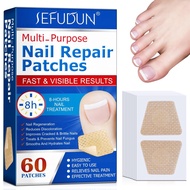 new Multi-Purpose Patches, 60 pcs Overnight Repair Treatment for Discoloration & Cracked Nails, Rest