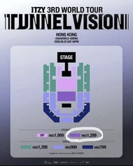 ITZY 3RD WORLD TOUR HONG KONG 門票