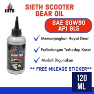 【100% ORIGINAL】SIETH MINYAK GEAR SCOOTER SAE 80W90 API GL5 (120ML) SCOOTER GEAR OIL