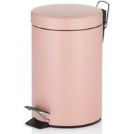 【KELA】簡約腳踏式垃圾桶(粉3L)  |  回收桶 廚餘桶 踩踏桶