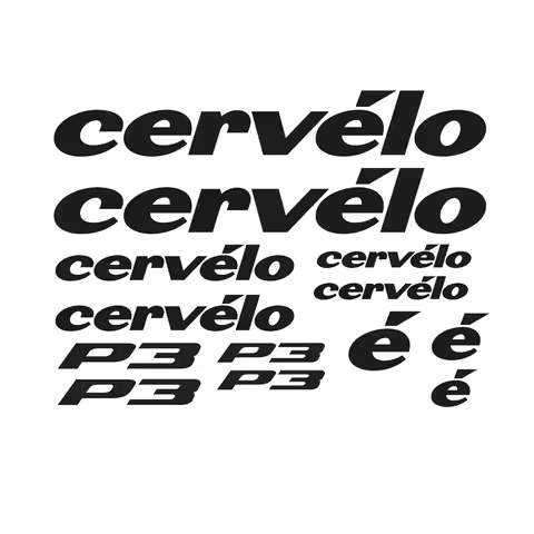 for Cervelo new P3 bike decals set