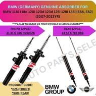 BMW GENUINE ABSORBER (FRONT, REAR) FOR BMW 118i 118d 120i 120d 123d 125i 128i 135i [E88, E82] '07-13