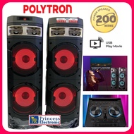 POLYTRON Active Speaker PAS 10D28 Aktif 10 Inch Bluetooth Speaker Karaoke