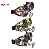 [tishita] Funky Steampunk Glasses, Eyewear Photo Prop Ocular Loupe Gothic Costume Eyeglasses for Hal