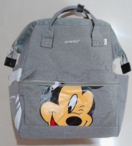 米奇 米老鼠 MICKEY MOUSE ANELLO 灰 後背包 大包 收納包 包包 肩背包