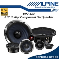 Alpine 3 Way 6.5" Hi-Res Component Car Speaker Set 240 Watts Mid Range With Tweeter DP2-653