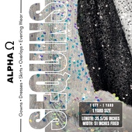 HQ SEQUINS | 1 Yard = 35.5/36 inches length, 51 inches width | Continuous Cut